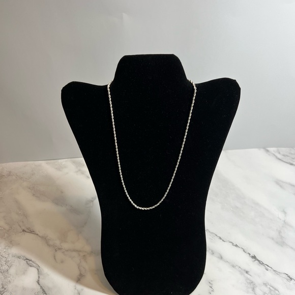 Sterling Silver 925 Twisted Rope Chain NEW - Picture 3 of 5